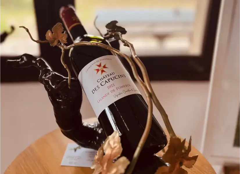 Illustration d'un bouteille du Château des Capucins 2022